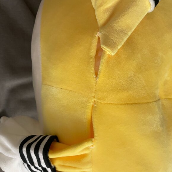 Yellow Cute Plush Doll with Bottom Seam Split - Picture 2 of 2